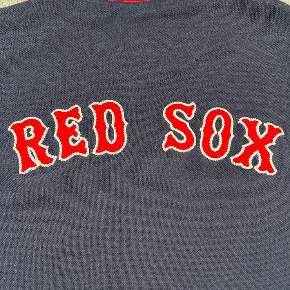Stitches Boston Red Sox Jacket Men Large Blue Track MLB Baseball Bomber Full Zip